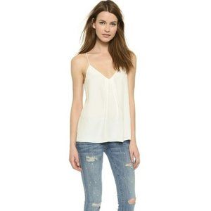 241. Joie Nahlah Solid Silk Tank Top Cream Extra Small XS